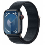 Smartwatch Apple Watch Series 9 Aluminium, 1.9inch, Curea Nailon, Midnight-Midnight Loop
