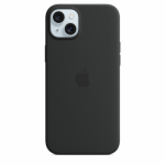 Protectie pentru spate Apple Silicone cu MagSafe pentru iPhone 15 Plus, Black