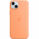 Protectie pentru spate Apple Silicone Case cu MagSafe pentru iPhone 15 Plus, Orange Sorbet