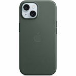 Protectie pentru spate Apple FineWoven cu MagSafe pentru iPhone 15, Evergreen