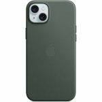 Protectie pentru spate Apple FineWoven cu MagSafe pentru iPhone 15 Plus, Evergreen