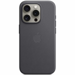 Protectie pentru spate Apple FineWoven Case cu MagSafe pentru iPhone 15 Pro, Black