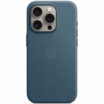 Protectie pentru spate Apple FineWoven Case cu MagSafe pentru iPhone 15 Pro, Pacific Blue