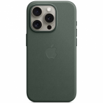 Protectie pentru spate Apple FineWoven Case cu MagSafe pentru iPhone 15 Pro, Evergreen