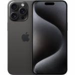 Telefon mobil Apple iPhone 15 Pro Max, Dual SIM Hybrid, 1TB, 8GB RAM, 5G, Black Titanium