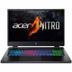 Laptop Acer Nitro 17 AN17-42, AMD Ryzen 7 8845HS, 17.3inch, RAM 16GB, SSD 512GB, nVidia GeForce RTX 4060 8GB, No OS, Obsidian Black