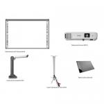 Pachet interactiv - Tabla Evoboard IB-85 + Videoproiector EB-E01 + Tableta Grafica A30 + Suport EATV2 + Camera de documente EL200L