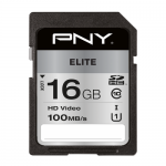 Memory Card SDHC PNY Elite 16GB, Class 10, UHS-I U1