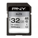 Memory Card SDHC PNY Elite 32GB, Class 10, UHS-I U1