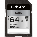 Memory Card SDXC PNY Elite 64GB, Class 10, UHS-I U1