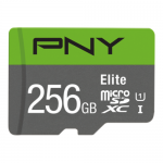 Memory Card microSDXC PNY Elite 256GB, Class 10, UHS-I U1 + Adaptor SD