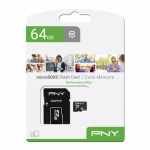 Memory Card microSDXC PNY Performance Plus 64GB, Class 10 + Adaptor SD