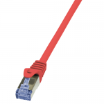 Patchcord Logilink, Cat.6A, S/FTP, 0.25m, Red