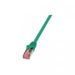 Patchcord Logilink, Cat6, S/FTP, 0.5m, Green