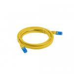Patchcord Lanberg PCF6A-10CC-0150-Y, Cat6a, S/FTP, 1.5m, Yellow