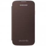 Protectie tip Book Samsung Flip pentru Galaxy S4, Dark Brown