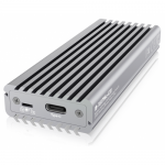 Rack SSD Raidsonic IcyBox, M.2 PCIe3.0 x2 (NVMe), USB 3.1 Type-C, M.2, Silver