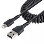 Cablu de date Startech RUSB2ALT1MBC, USB - Lightning, 1m, Black