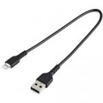 Cablu de date Startech RUSBLTMM30CMB, USB - Lightning, 0.3m, Black