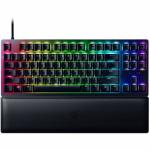 Tastatura Razer Huntsman V2 TLK Clicky Optical Purple Switch, RGB LED, USB, Black