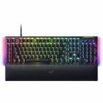 Tastatura Razer BlackWidow V4 Pro Green Clicky Gen 3 Switch, RGB LED, USB, Black