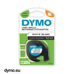Etichete Termice Dymo S0721660 12mm/4m BLACK ON WHITE PLASTIC
