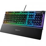 Tastatura SteelSeries Apex 3, RGB LED, Layout UK, USB, Black