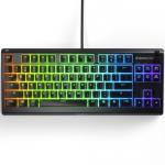 Tastatura SteelSeries Apex 3 TKL, RGB LED, Layout UK, USB, Black