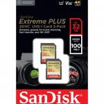 Memory Card SDHC SanDisk by WD Extreme PLUS 32GB, Class 10, UHS-I U3, V30, 2buc