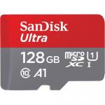 Memory Card microSDXC SanDisk by WD Ultra 128GB, Class 10, UHS-I U1, A1 + Adaptor SD