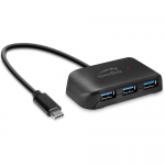 Hub USB Speedlink SL-140203, 3x USB 3.2 Gen 1, 1x USB-C, Black