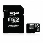 Memory Card microSDHC Silicon Power 16GB, Class 10, UHS-I U1 + Adaptor SD