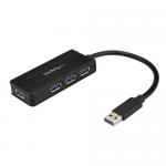 Hub USB Startech ST4300MINI, 4x USB 3.0, Black