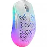 Mouse Optic SteelSeries Aerox 3 Wireless 2022 Edition Ghost, USB Wireless, White
