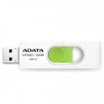 Stick Memorie AData UV320 32GB, USB 3.1, White-Green