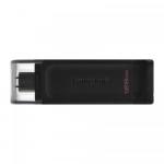 Stick memorie Kingston DataTraveler 70 128GB, USB 3.2 tip C, Black