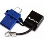 Stick memorie Verbatim Store n Go Dual 49967, USB-C + USB 3.0, Blue