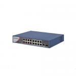 Switch Hikvision DS-3E0318P-E/M(B), 16 porturi, PoE