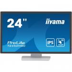 Monitor LED Touchscreen Iiyama ProLite T2452MSC-W1, 23.8inch, 1920x1080, 14ms, White