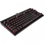 Tastatura Corsair K63 Compact Red LED Cherry MX Red, USB, Black