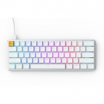 Tastatura Glorious PC Gaming Race GMMK Compact Gateron Brown Mecanica Ice Edition, RGB LED, USB, White