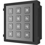 Tastatura Hikvision DS-KD-KP pentru videointerfon, Black