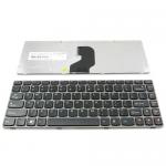 Tastatura Notebook Lenovo Ideapad Z450 US, Gray Frame, Black 25-010886 