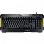 Tastatura Serioux Edana, RGB LED, USB, Black-Yellow