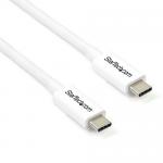 Cablu de date Startech TBLT3MM2MW, USB-C - USB-C, 2m, White