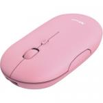 Mouse Optic Trust Puck Rechargeable, USB Wireless, Pink