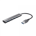 Hub USB Trust Halyx, 4x USB 3.0, Grey