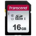 Memory Card SDHC Transcend 300S 16GB, Class 10, UHS-I U1