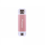 SSD portabil Transcend ESD310P, 1TB, USB-C/USB 3.2, Pink