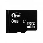 Memory Card microSDHC TeamGroup 8GB, Class 10 + Adaptor SD